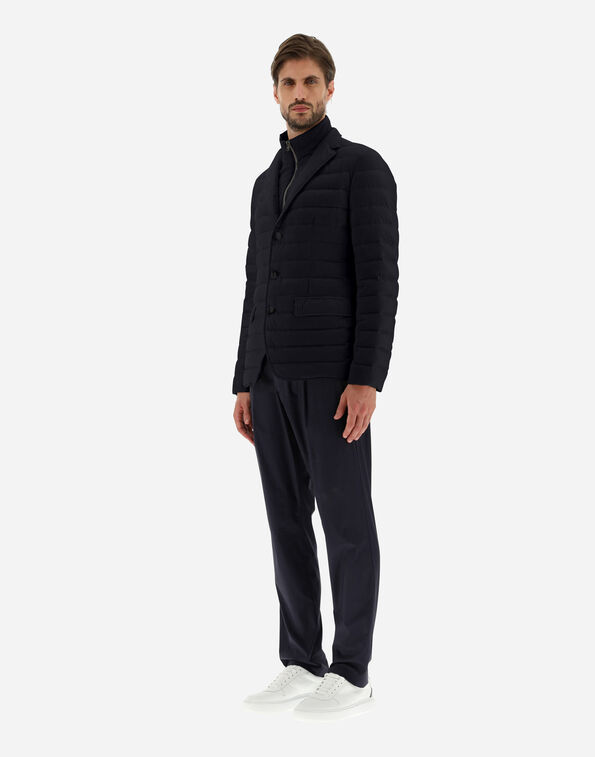 Herno Lapel Suit Jacket In Black