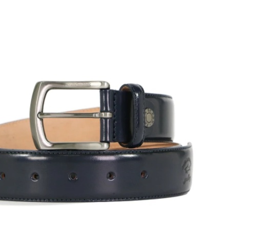 Paul & Shark Logo Belt In Black