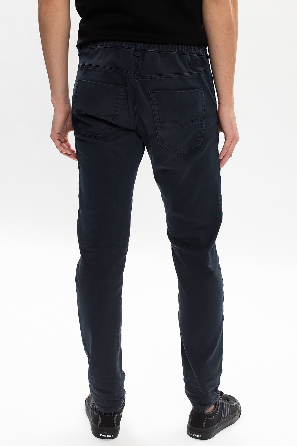 Diesel 1985 Larkee 0688h Straight Leg Stretch Jeans In Black