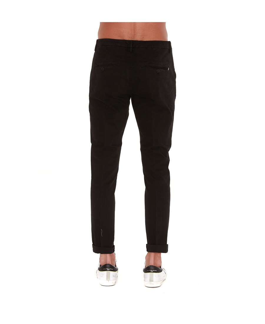 Dondup Slim-fit Chino Trousers In Black