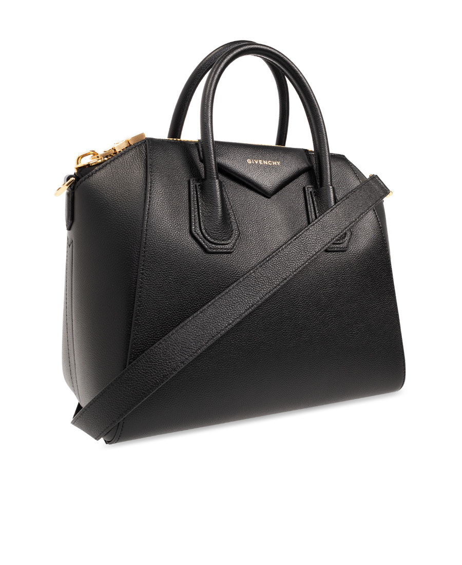 Givenchy Versatile Compact Tote Bag With Adjustable Strap In Black