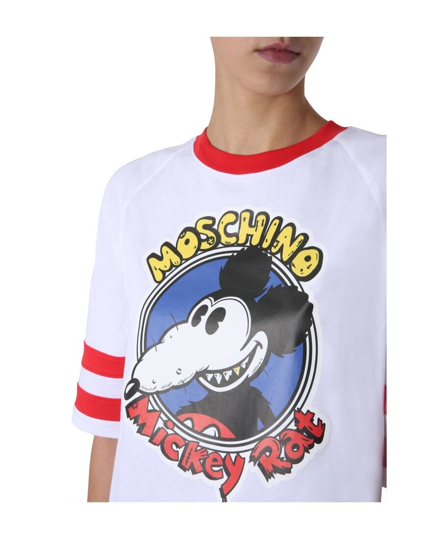 Moschino Short-sleeved Dress In White