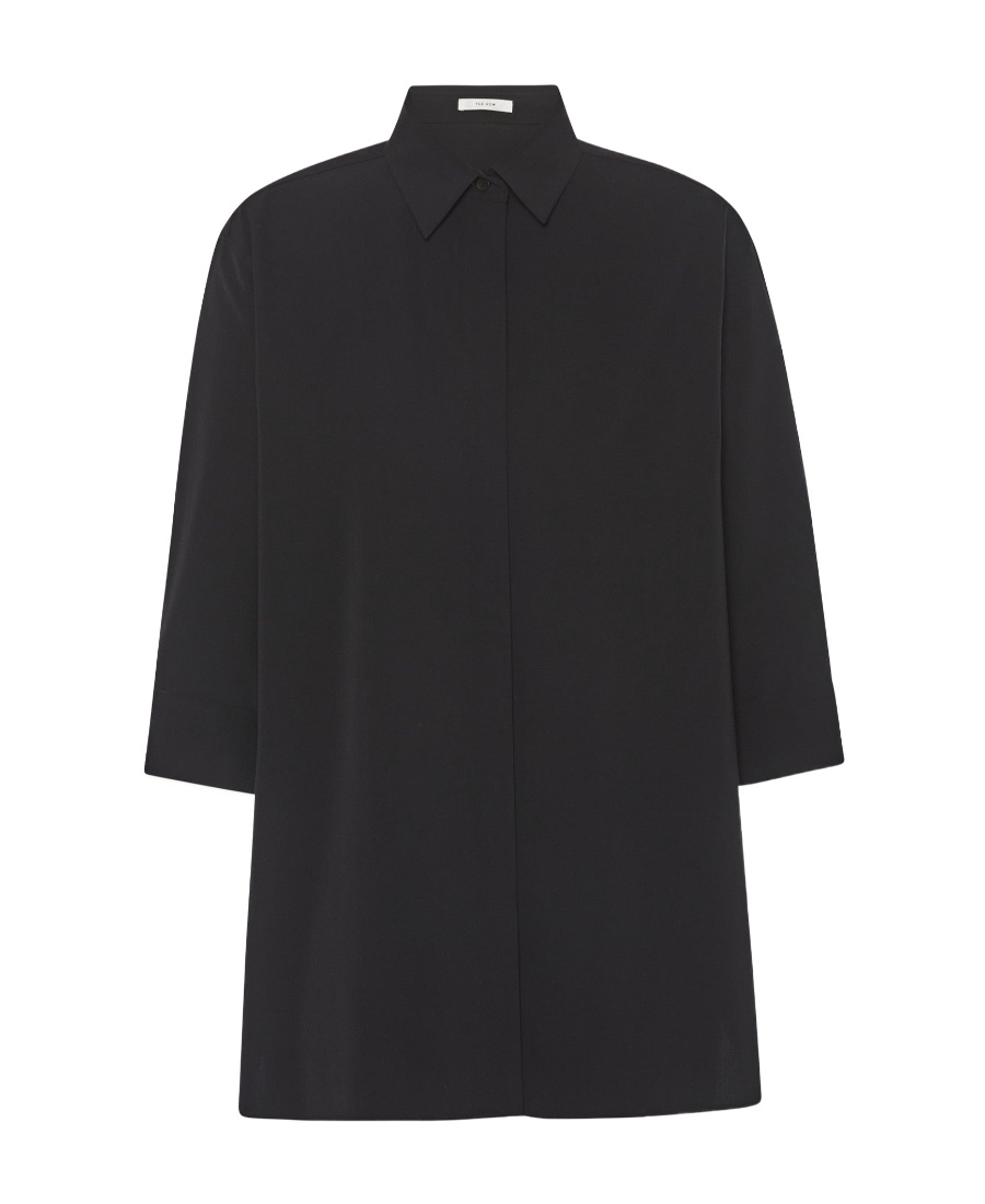 The Row Elada Classic-collar Shirt In Black