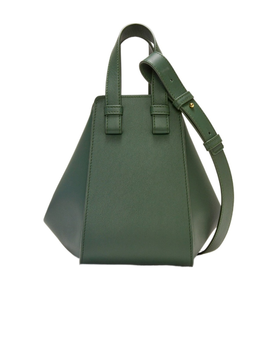 Loewe Womens Bottle Green Hammock Small Leather Shoulder Bag In Green