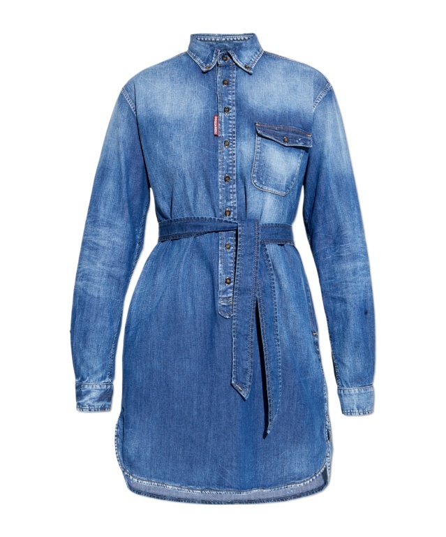 Dsquared2 Denim Dress In Blue