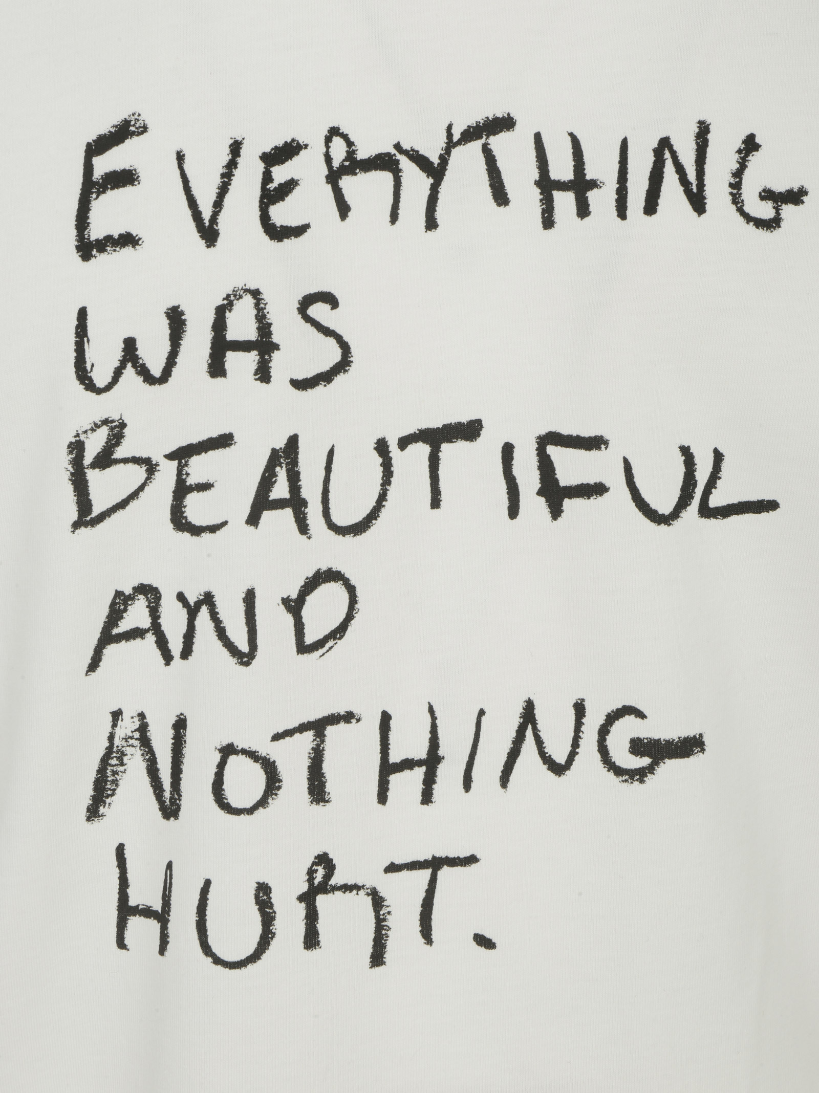 Oamc Slogan-print Cotton T-shirt In White