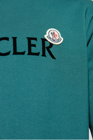Moncler Short-sleeved Sweatshirt In Green