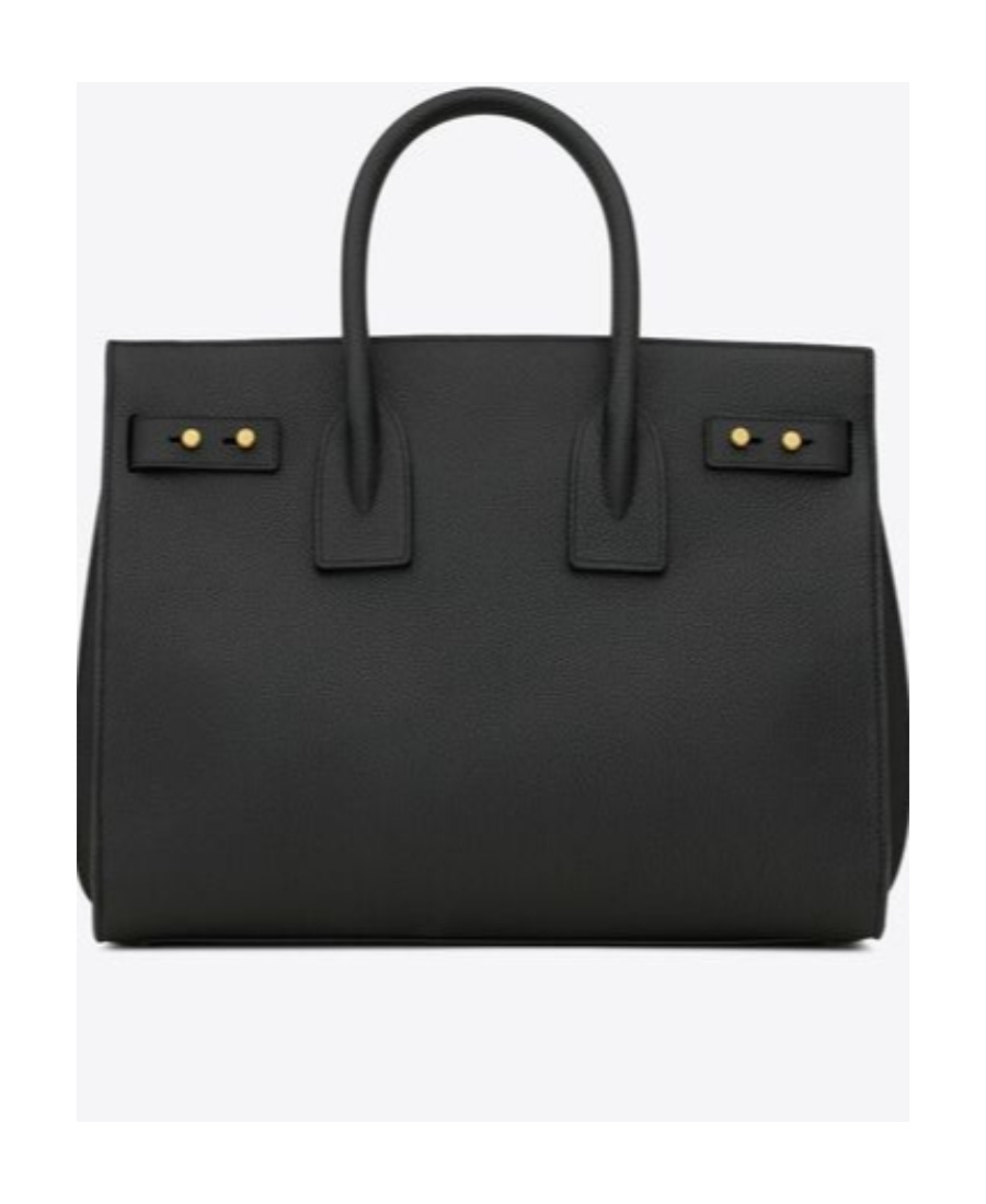 Saint Laurent Sac De Jour Grained Tote Bag In Black