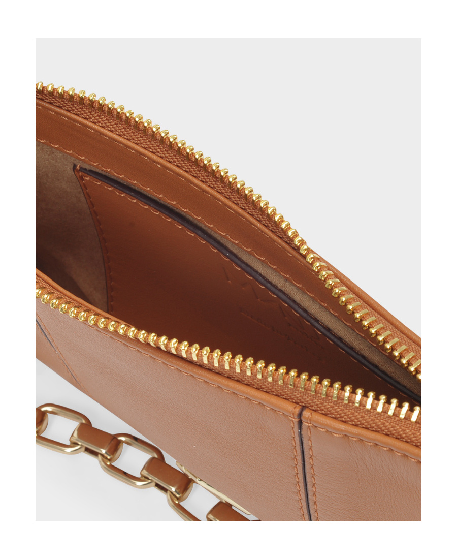Manu Atelier Mini Pita Shoulder Bag In Brown