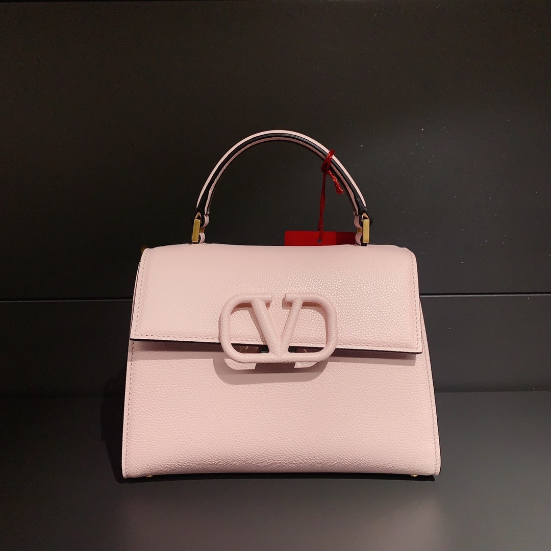 Valentino Small Vsling Tote Bag In Nude