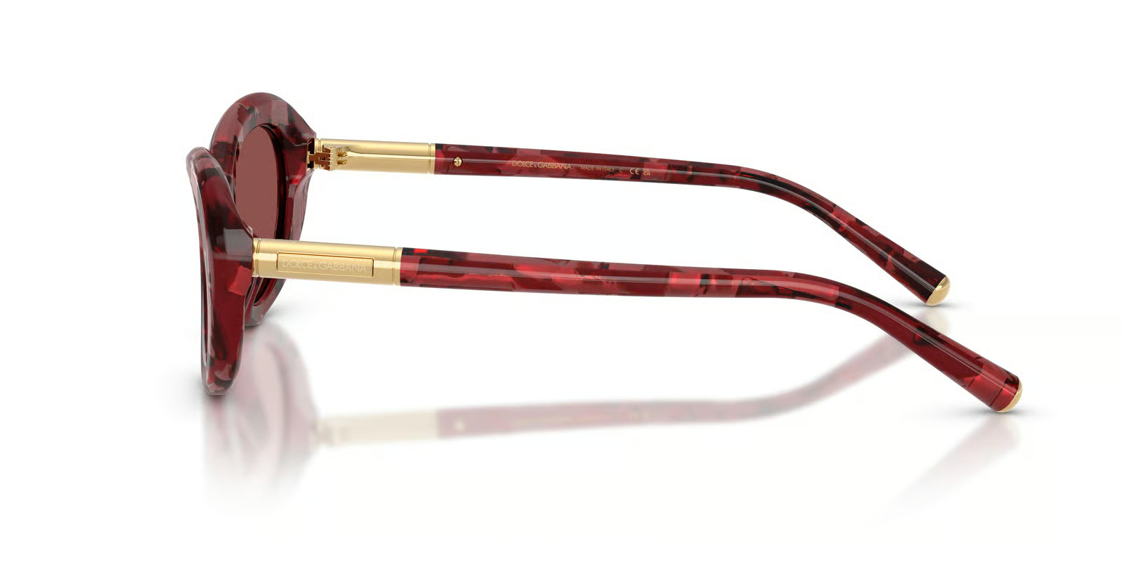 Dolce & Gabbana Full Frame Sunglasses In Burgundy