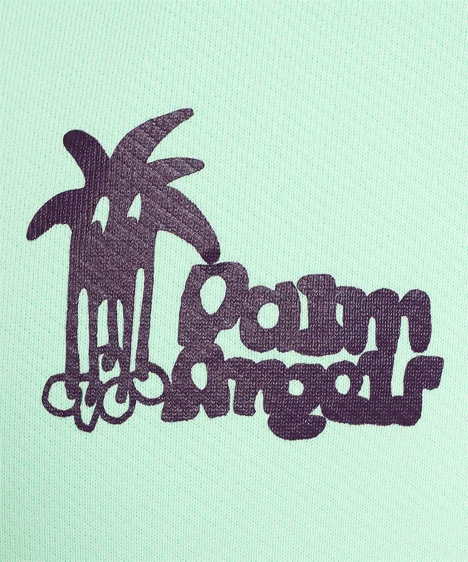 Palm Angels Cotton Hoodie In White