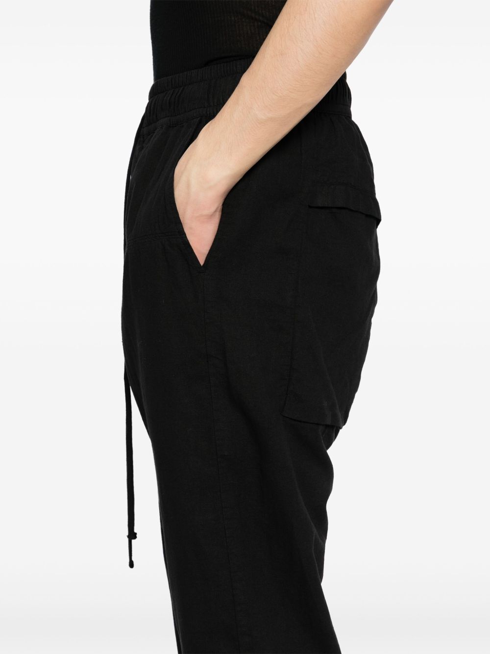 Thom Krom Elasticated Waistband Track Pants In Black