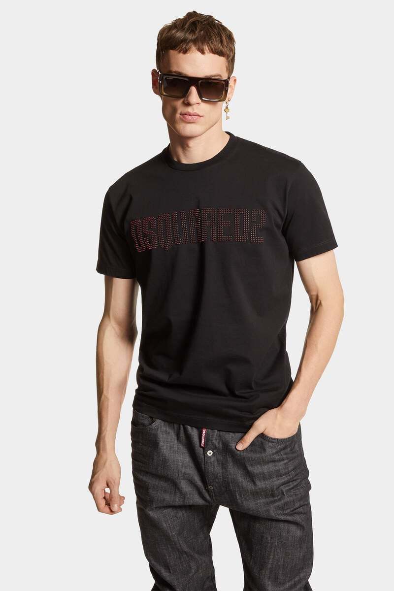 Dsquared2 3d-printed Logo Cool Fit T-shirt In Black