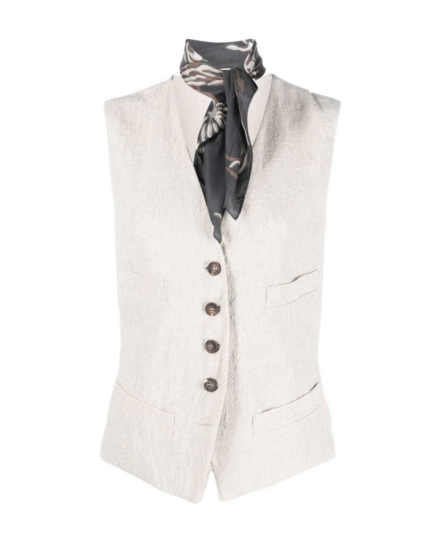 Brunello Cucinelli V-neck Button-up Waistcoat
