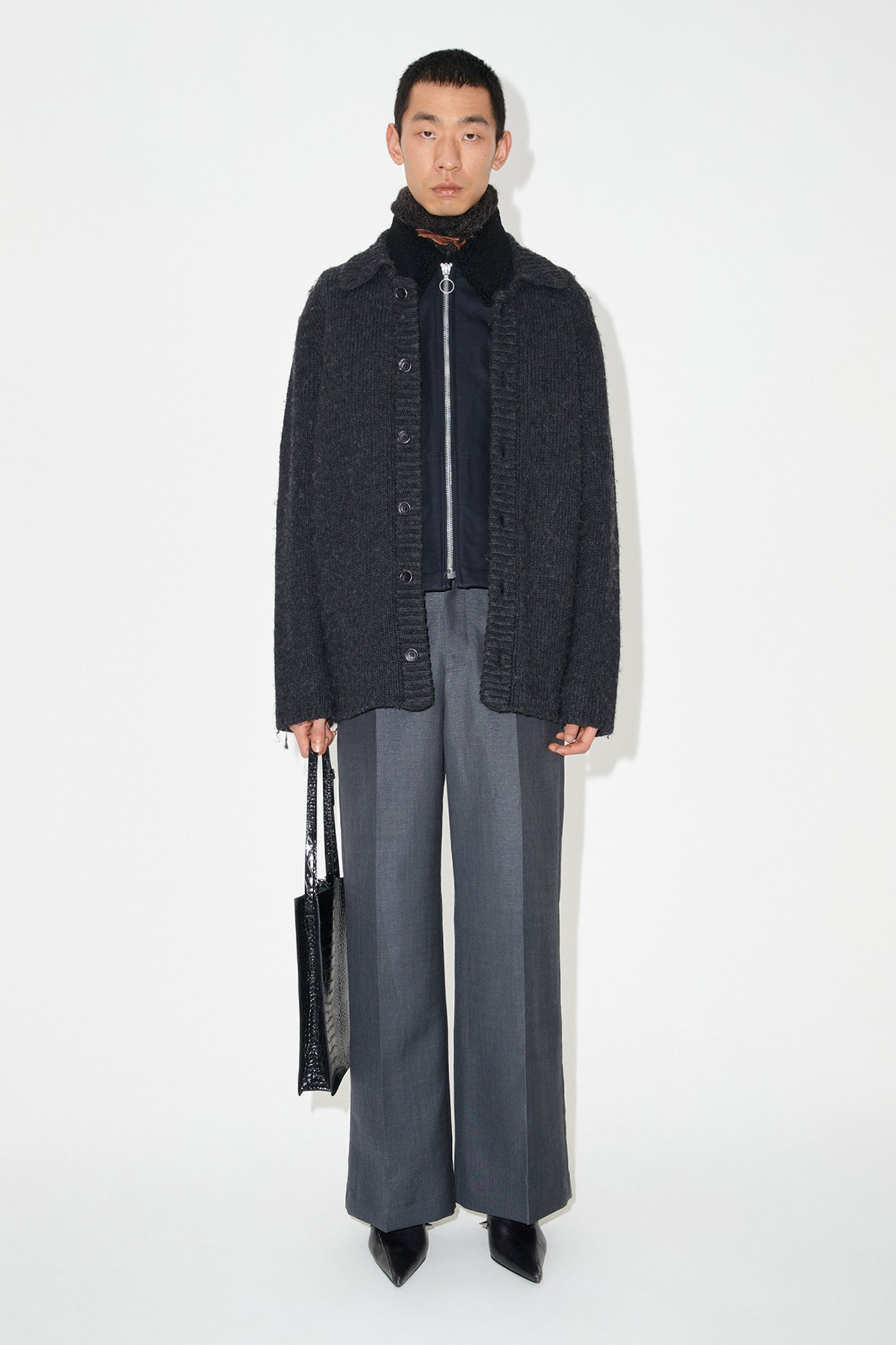 Our Legacy Big Cardigan In Black