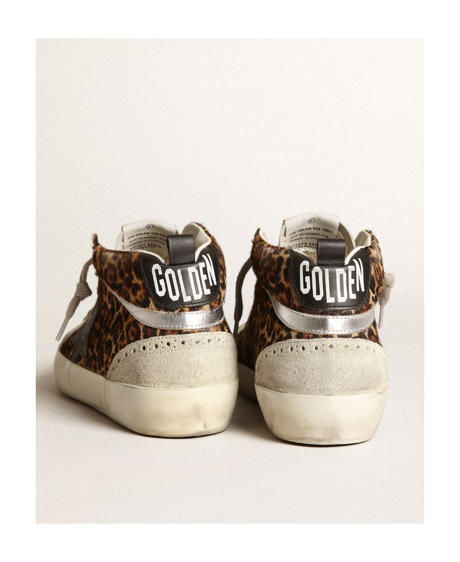 Golden Goose Deluxe Brand Women Mid Star Classic High-top Ponyskin Sneakers In Animal Print