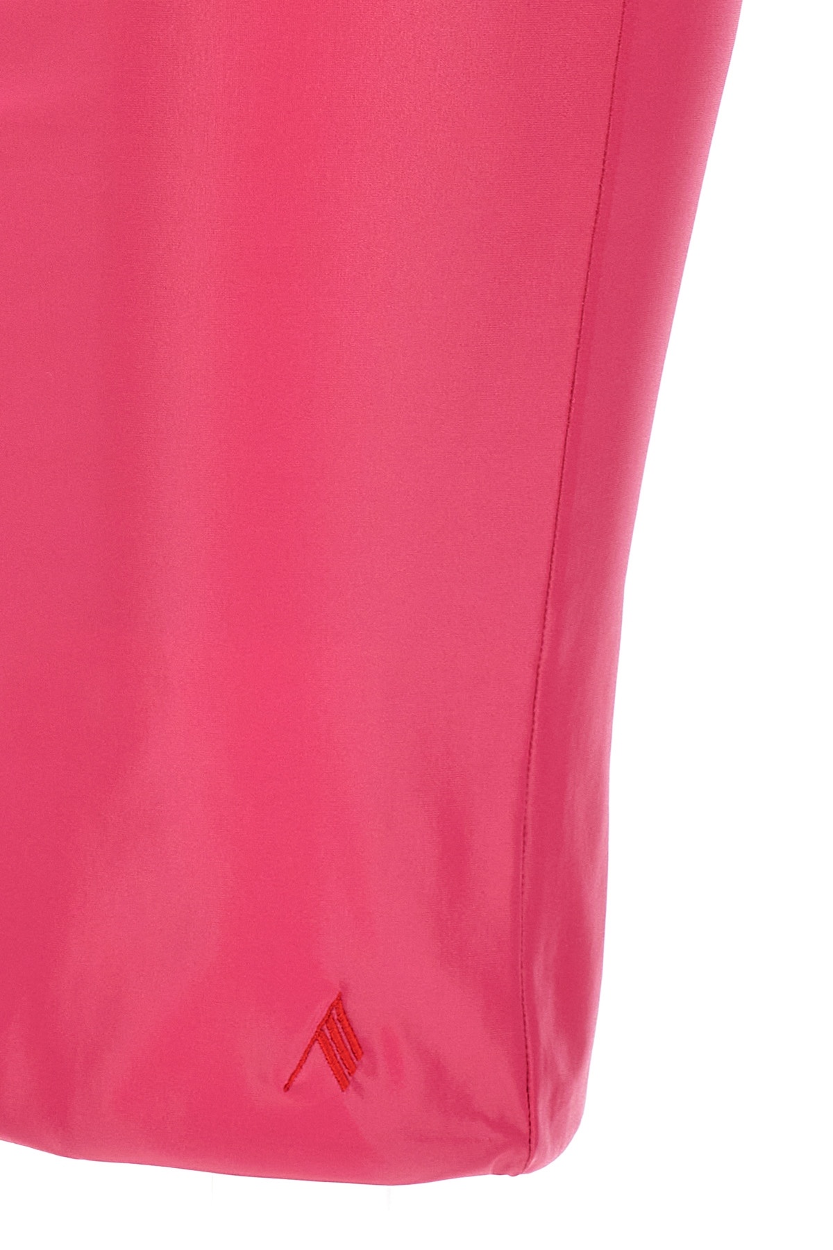 Shop Attico Emblem Skirt In Red