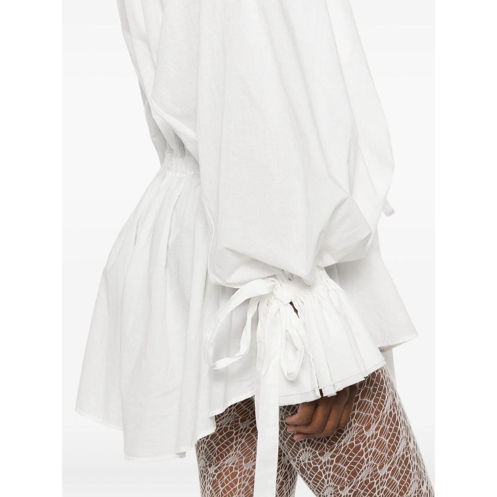 Ann Demeulemeester Bregje Ruffled Mini Dress In Gold