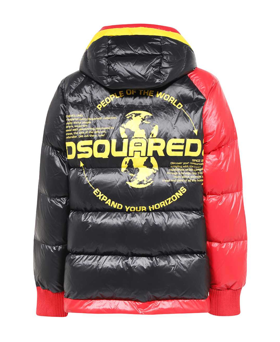 Dsquared2 Kaban Logo-print Padded Jacket In Pink