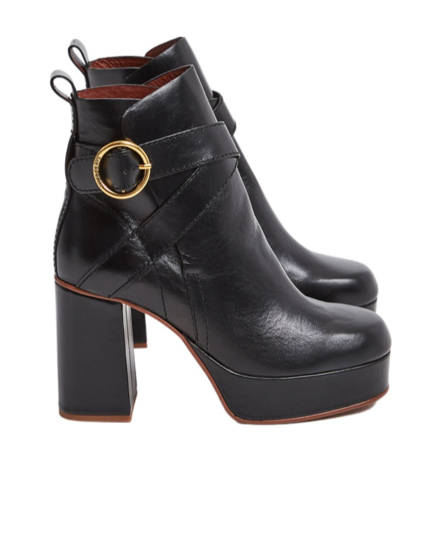 See By Chloé Logo Boots In Black