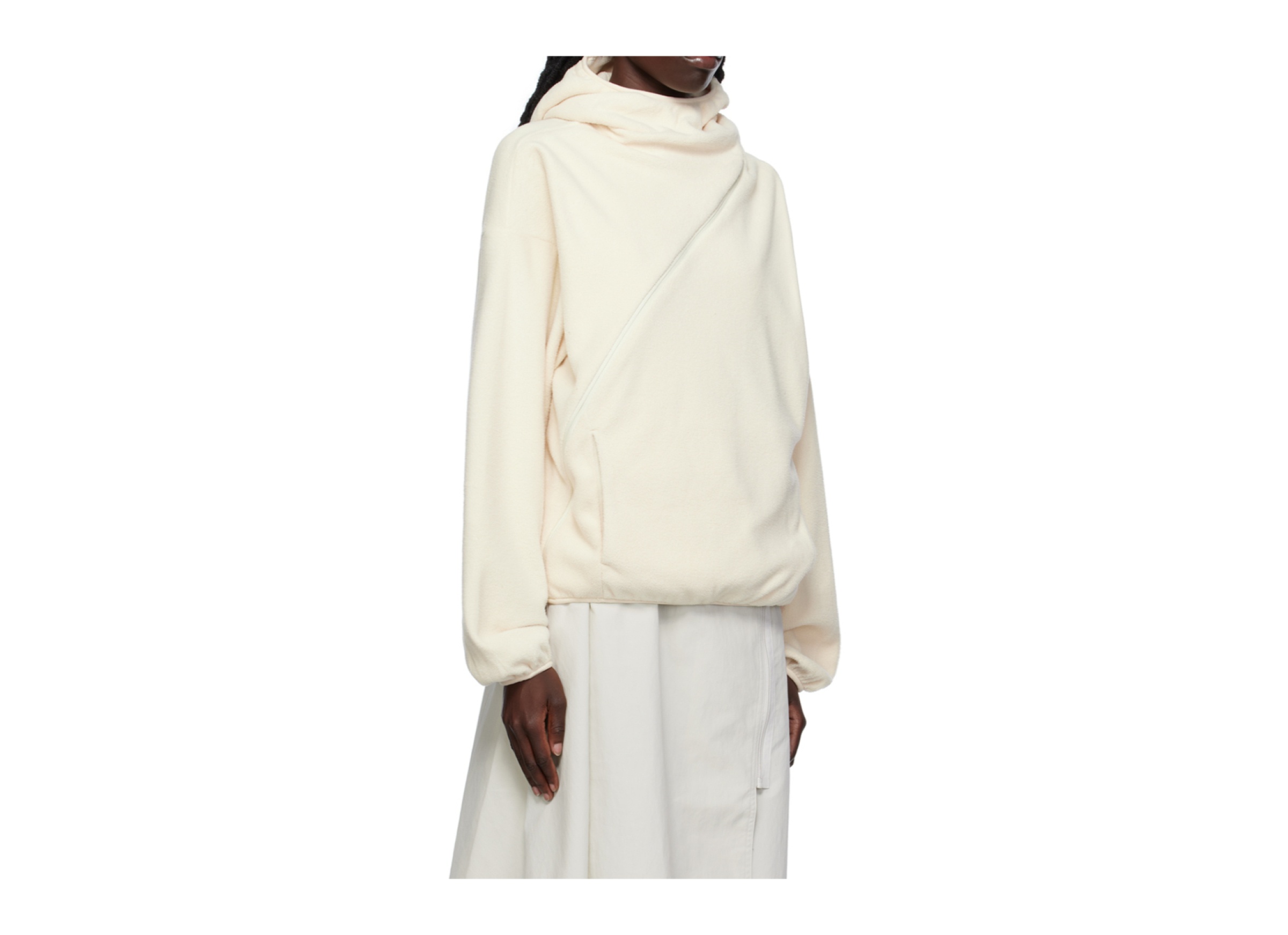 Post Archive Faction (paf) Ssense Exclusive Off-white Hoodie
