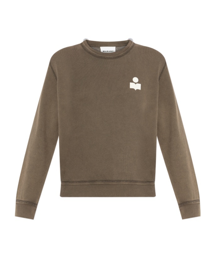 Isabel Marant Étoile Long Sleeve Sweatshirt In Green