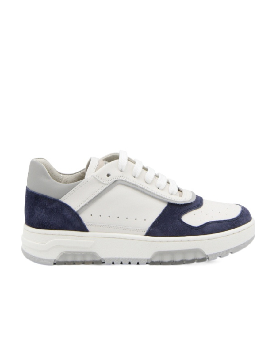 Brunello Cucinelli Logo-patch Lace-up Sneakers In White