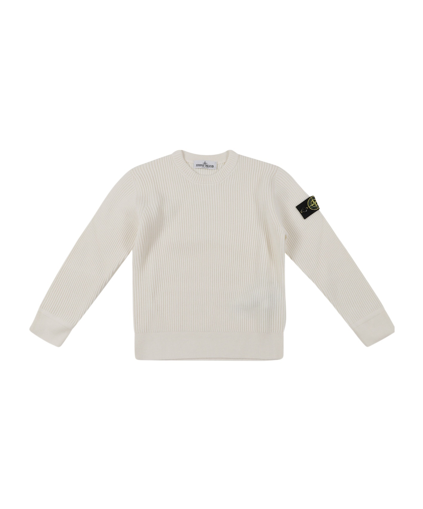Stone Island Ribbed Sweater In Multi