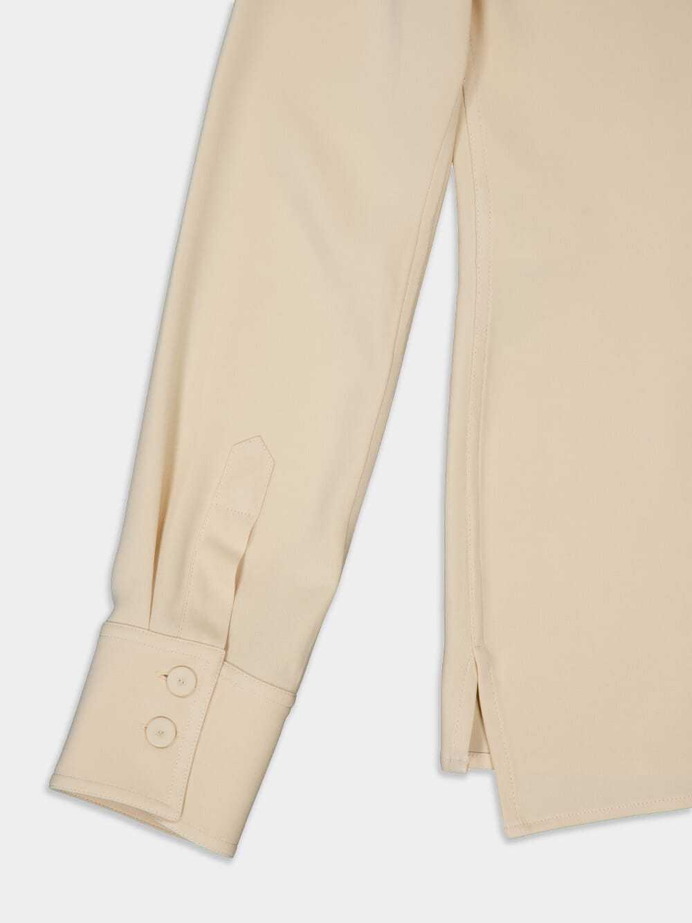 Stella Mccartney Long-sleeved Buttoned Shirt In White
