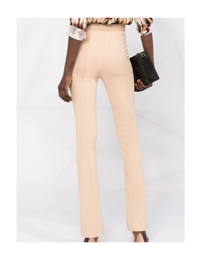 PATRIZIA PEPE HIGH-WAISTED FLARED TROUSERS