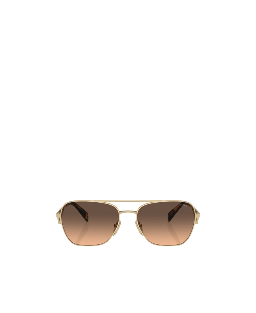 Prada Eyewear Pilot Frame Sunglasses In Brown