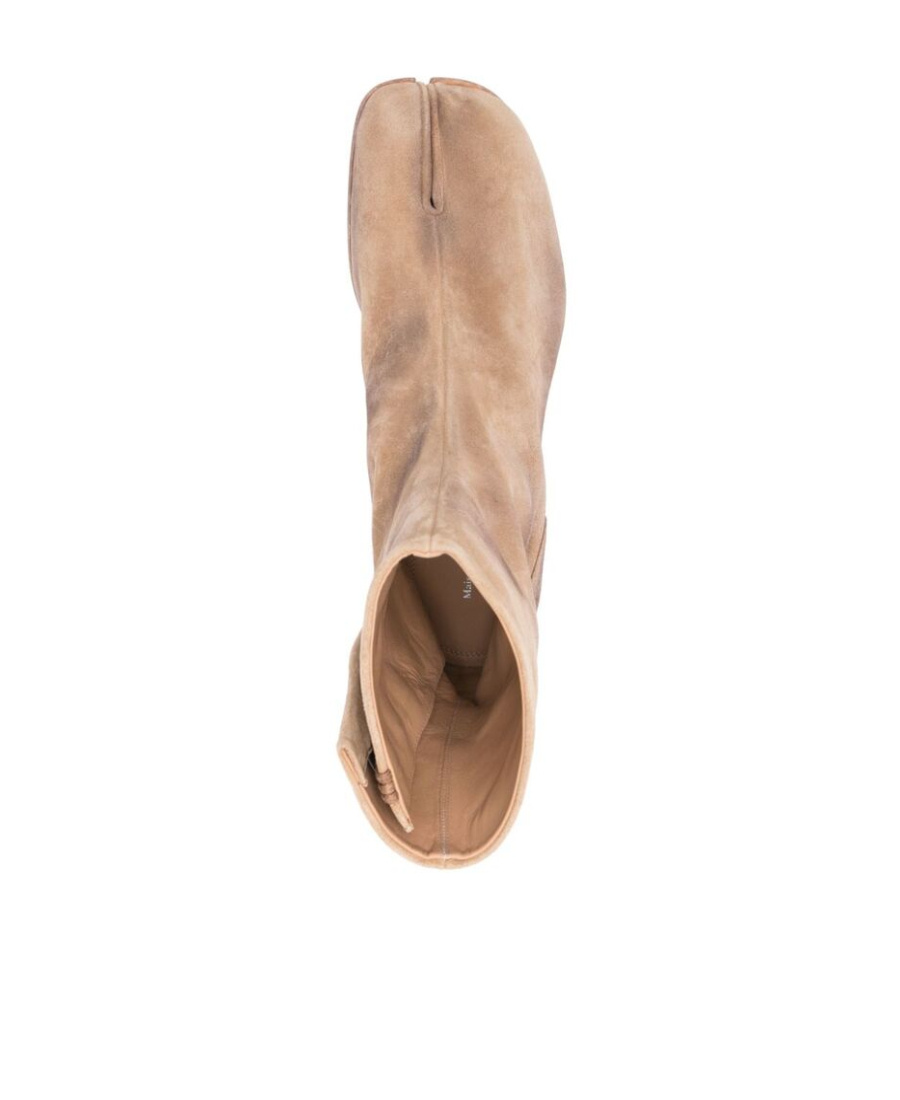 Shop Maison Margiela Tabi Ankle Boot In Nude