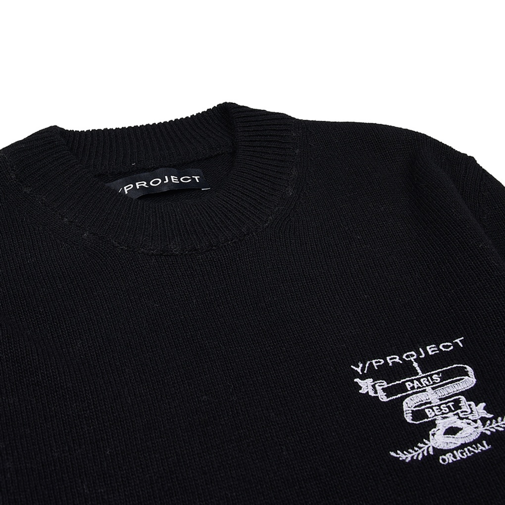 Y/project Long-sleeved Sweater In Black