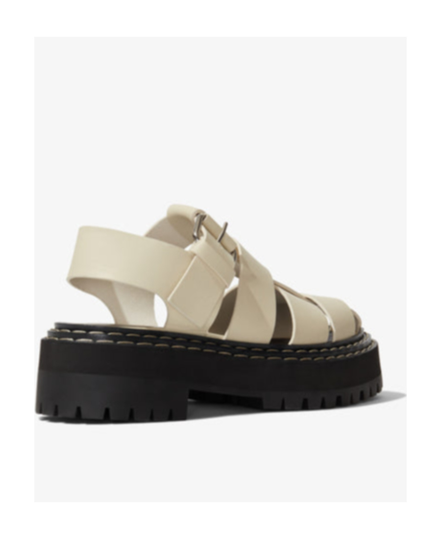 PROENZA SCHOULER LUG-SOLE LEATHER SANDALS