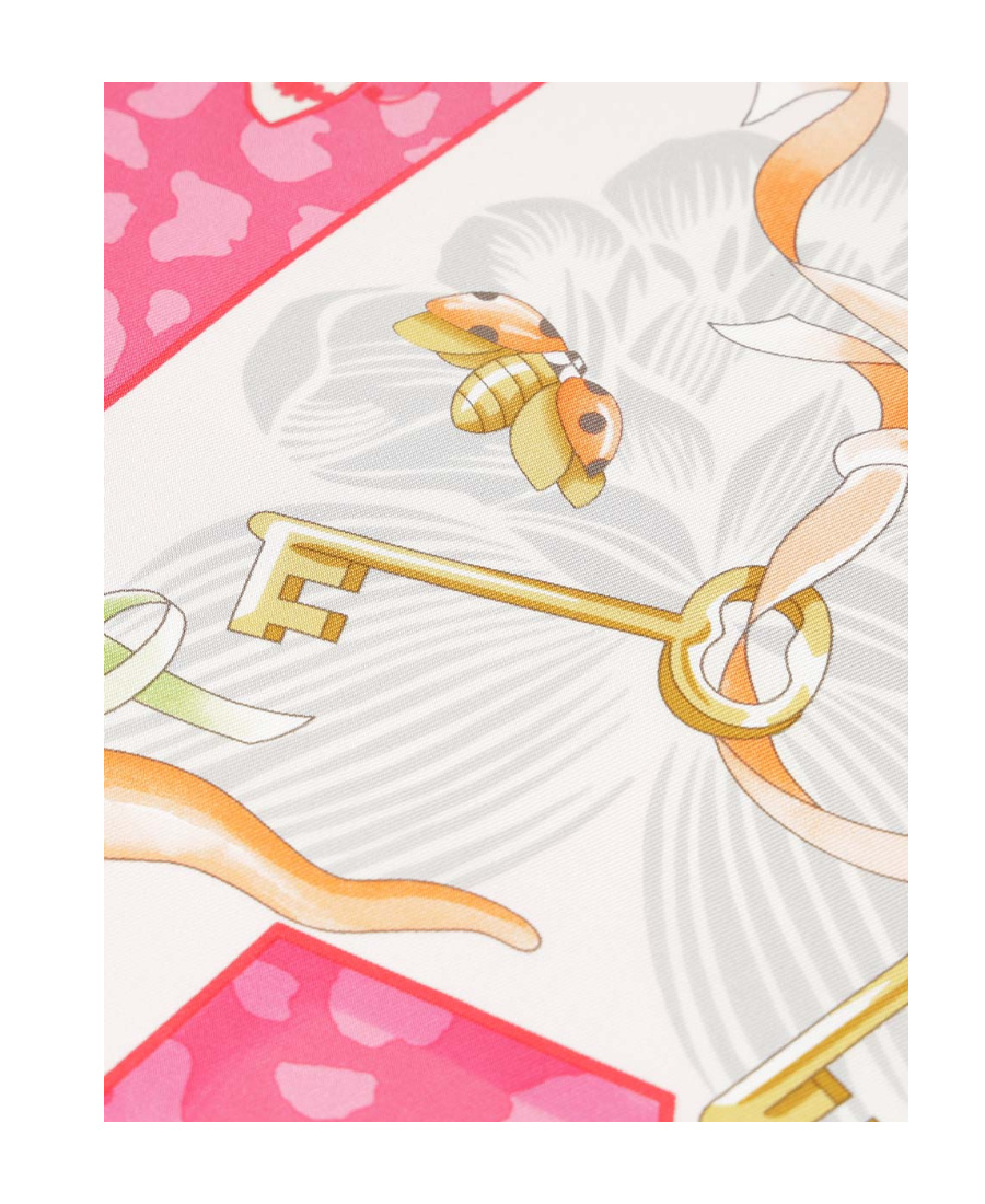 Ferragamo Printed Scarf In Pink