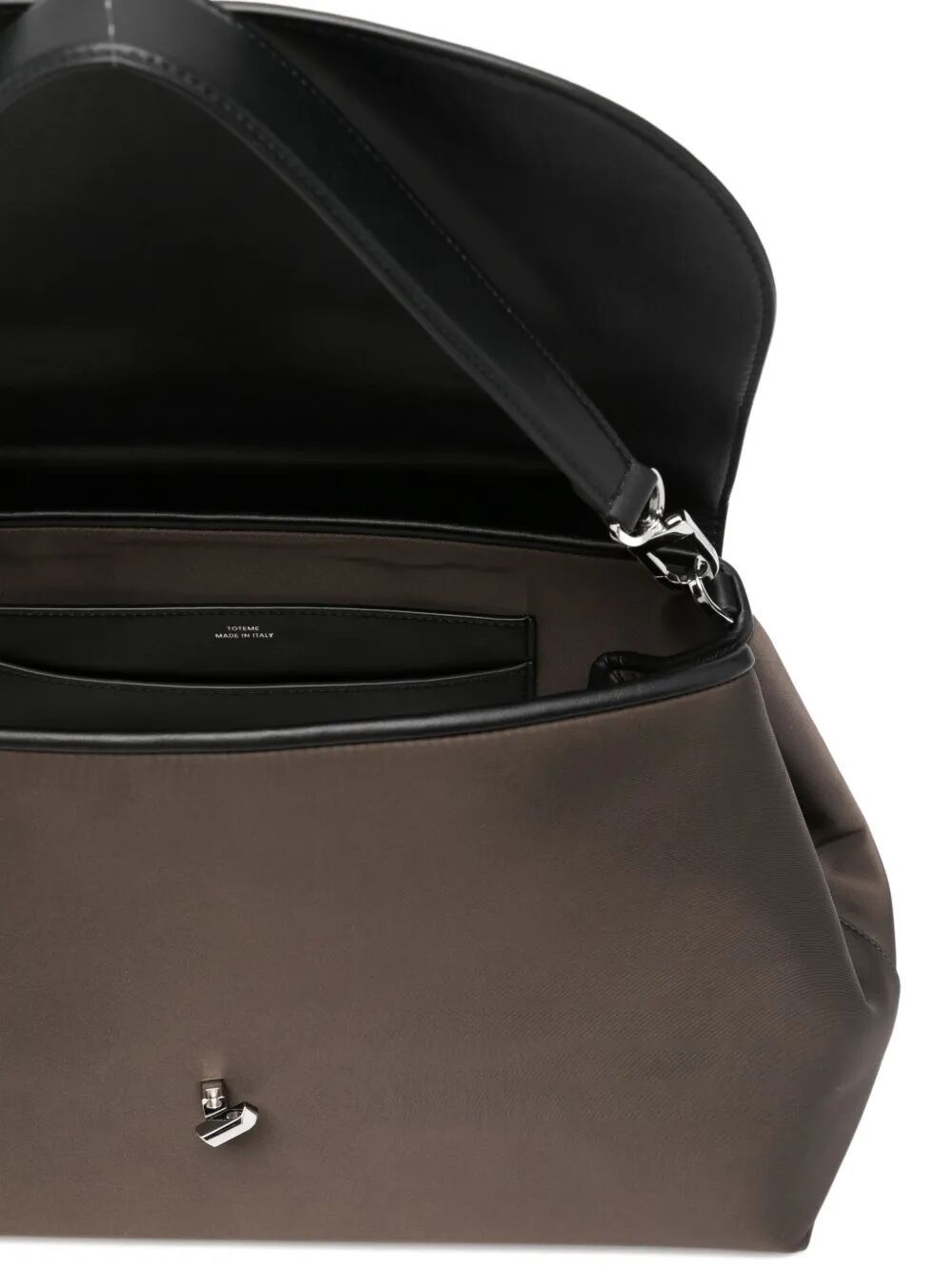 Totême T-lock Nylon Satchel Adjustable Strap Design In Black