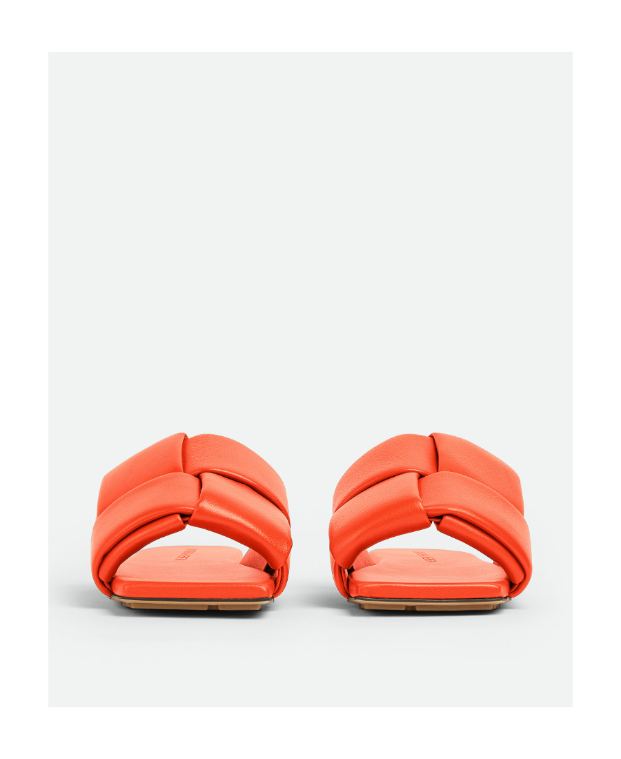 Bottega Veneta Flat Slippers In Orange