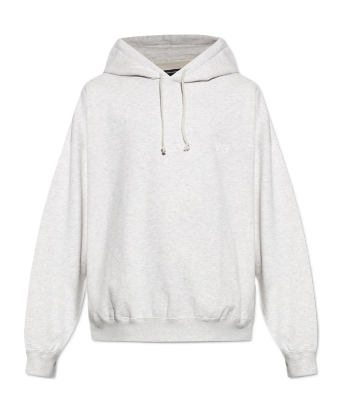 Y-3 Logo-print Hoodie In White