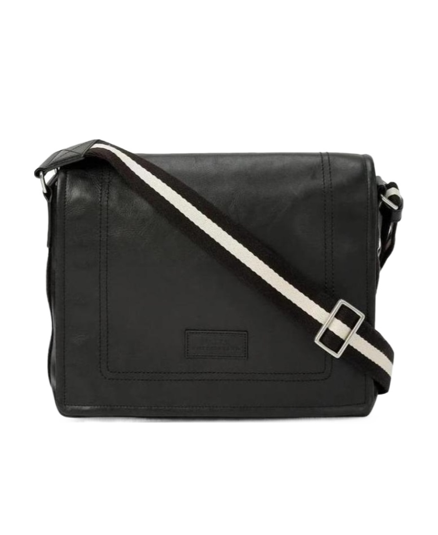 Bally Logo Strap Satchel In Black
