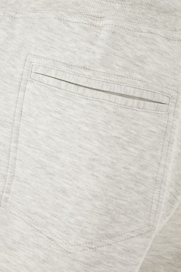 Brunello Cucinelli Melange Grey Cotton Blend Joggers In White