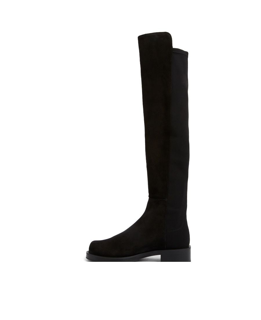 Stuart Weitzman Round-headed Boots In Black