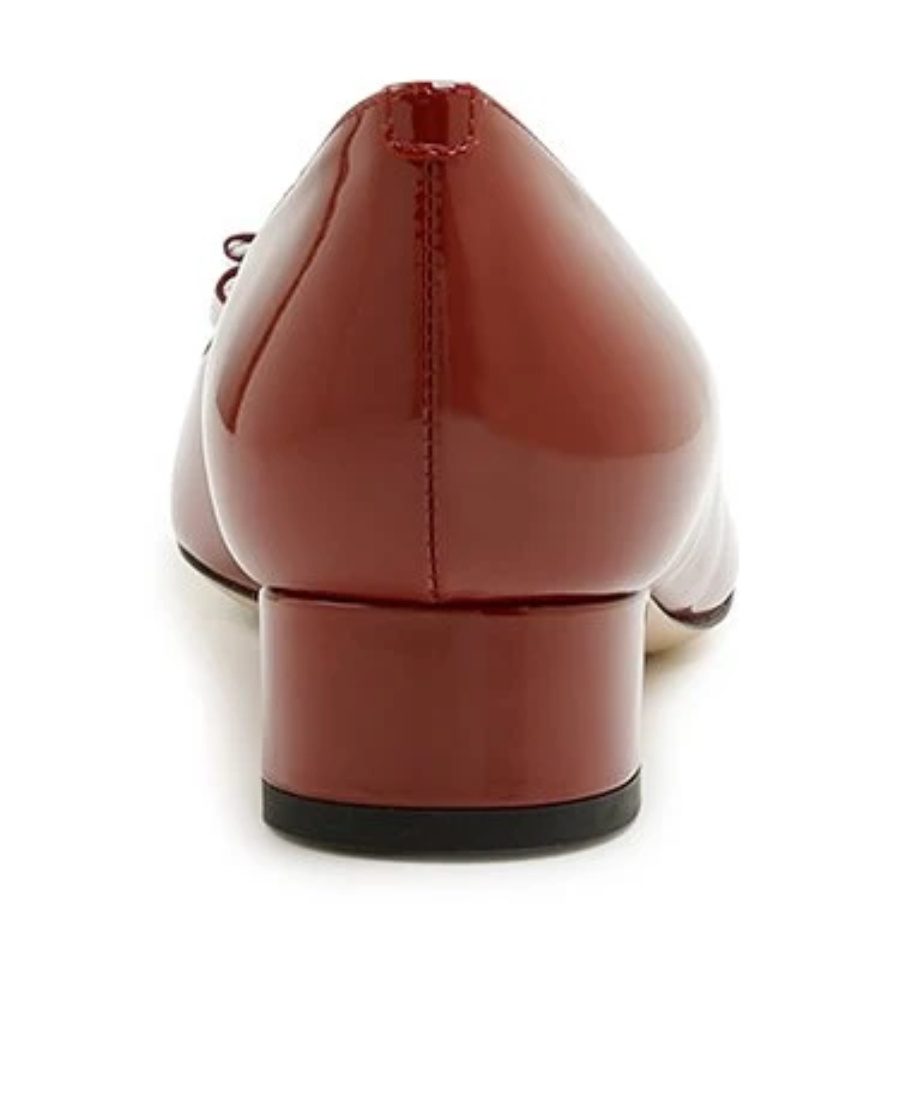 Bally Bow Design Flat Shoes In Brown