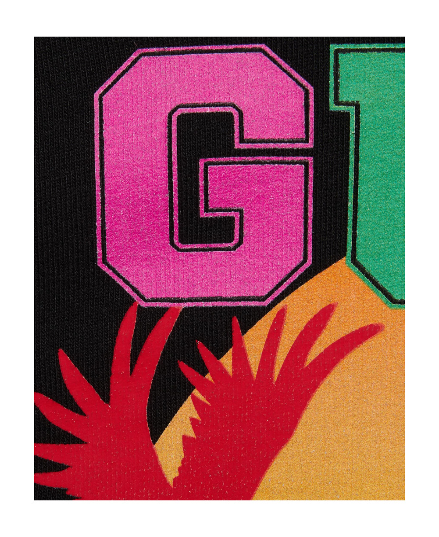 Gucci Sunset Sweatshirt With Removable Sleeves In Black