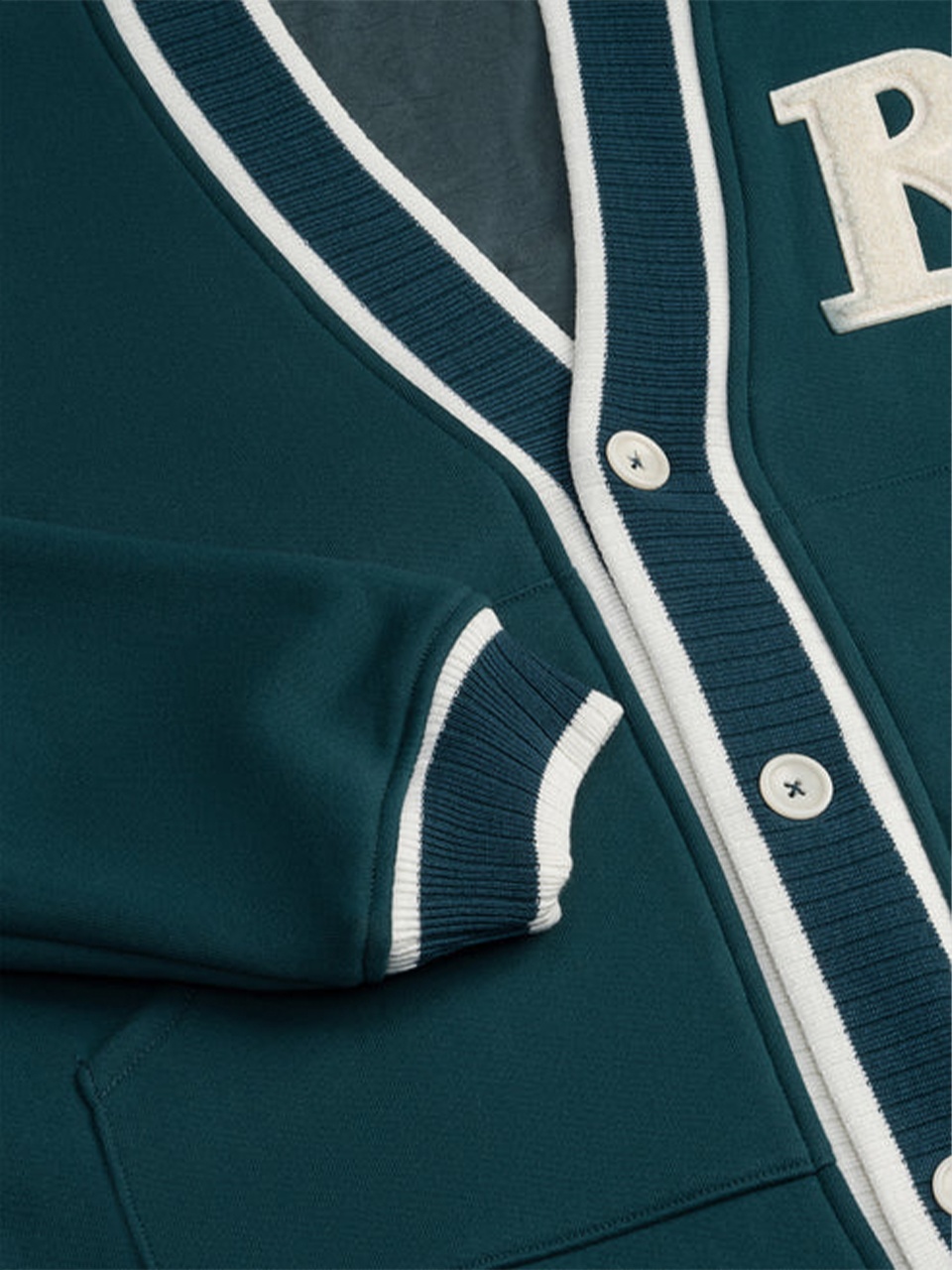 Rhude Long-sleeved Sweater In Green