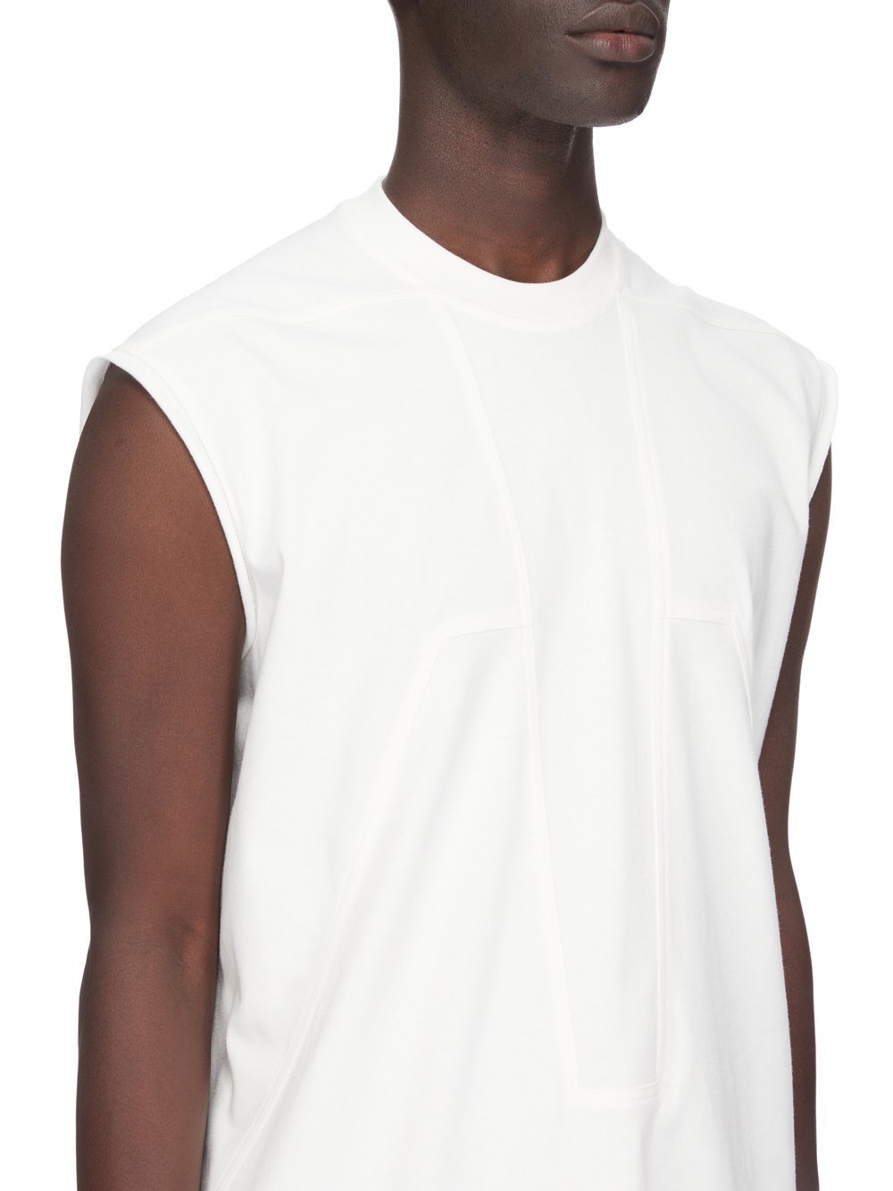 Rick Owens Off-white Concordians Basic Sl Tank Top In White