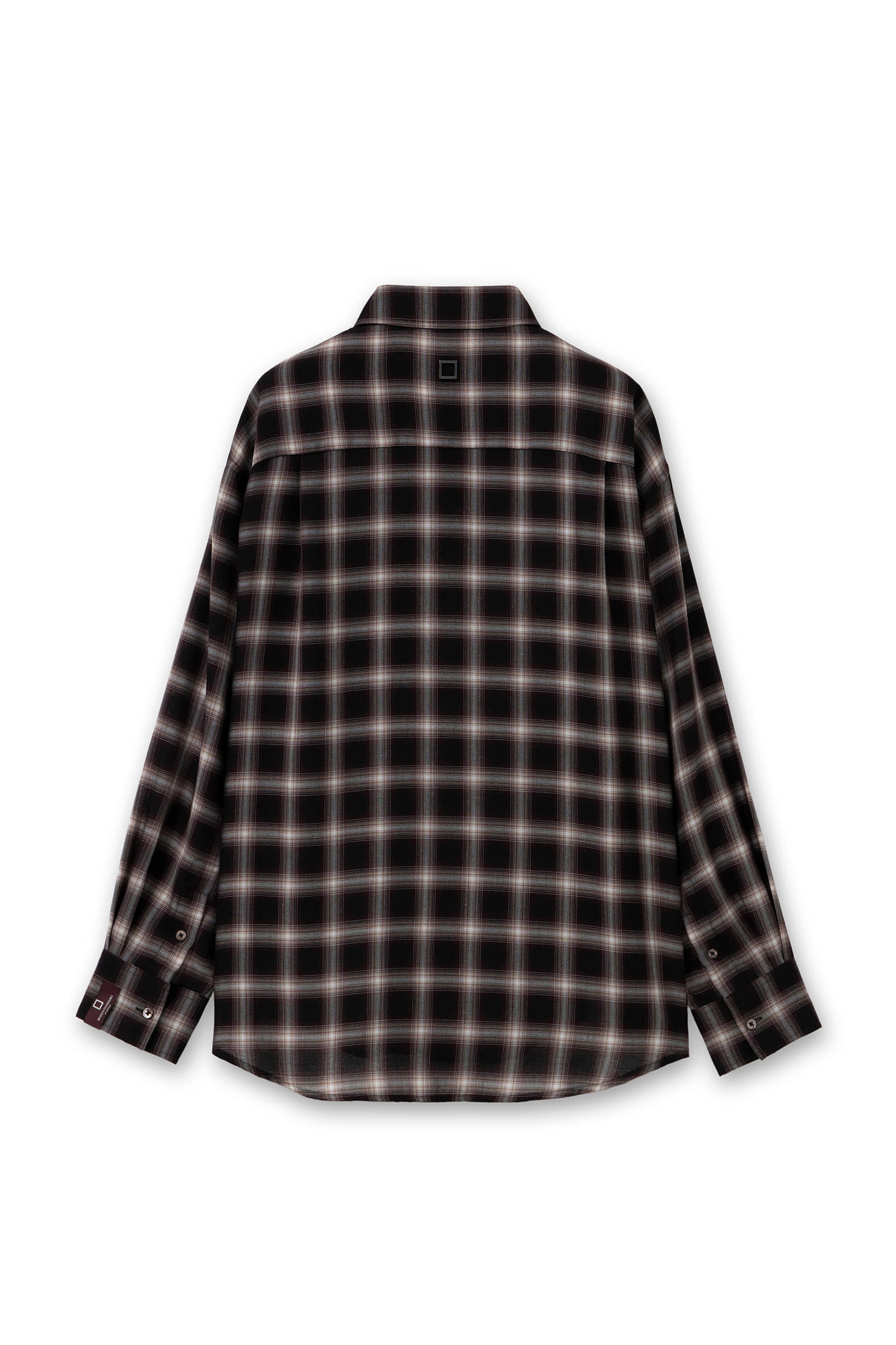 Wooyoungmi Gradient Plaid Shirt In Black