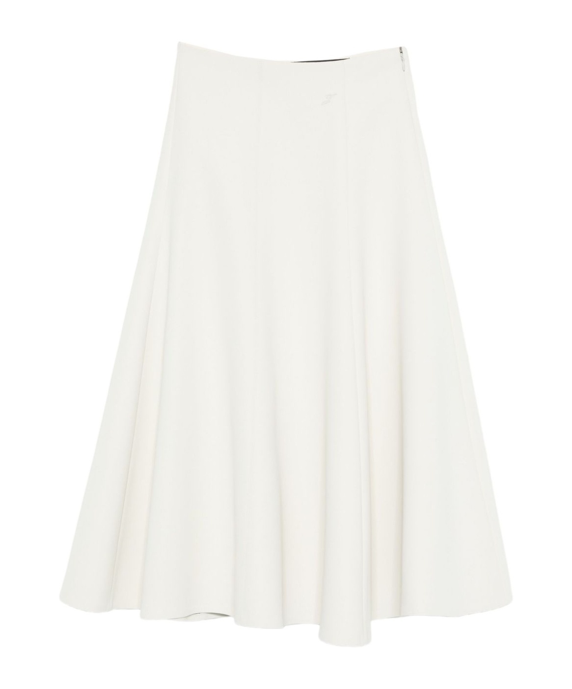 Jacquemus Flared Maxi Skirt. In White