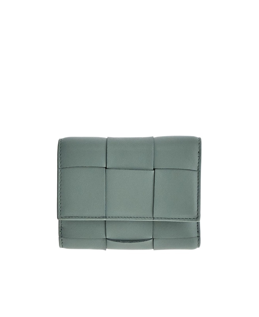 Bottega Veneta Zipper Wallet In Green