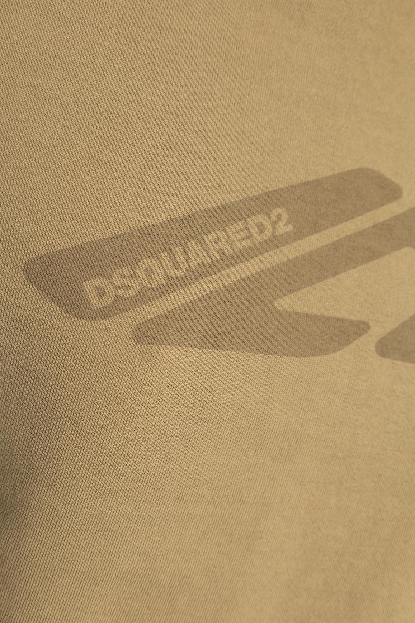 Dsquared2 Icon Printed Cropped T-shirt In Green